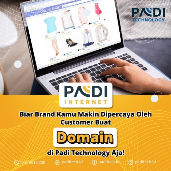 Butuh layanan Domain yang reliable untuk bisnis Anda? Padi Internet by Padi Technology hadir dengan layanan Domain terbaik!